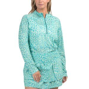 THE BUBBLE Rainbow Upf Hamilton Printed Long Sleeve Quarter Zip Jacket